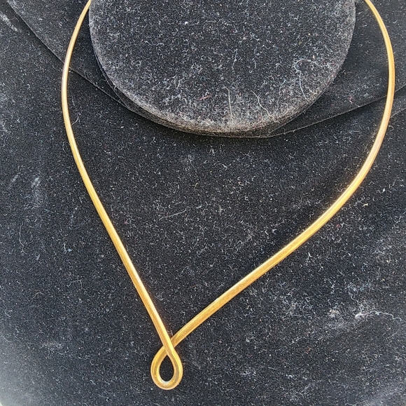 Vintage Brass simple‎ choker - Picture 2 of 7